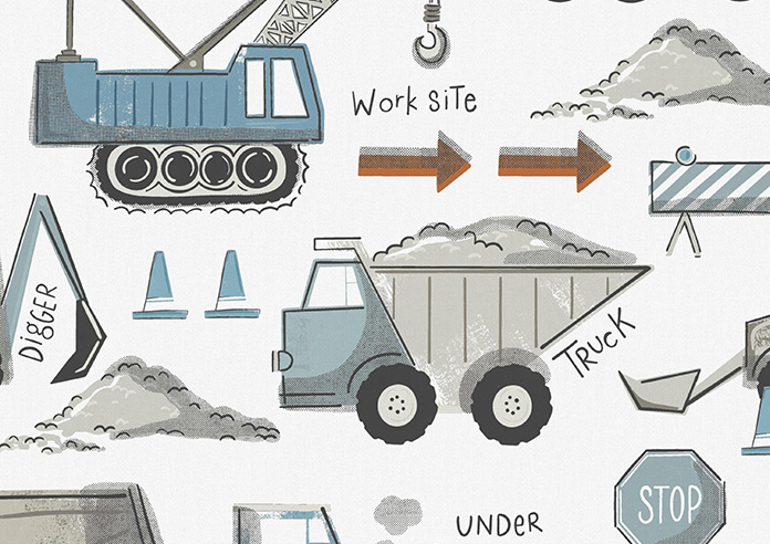 Tinker Town, Berry Burst - Roman Blind - Image 7